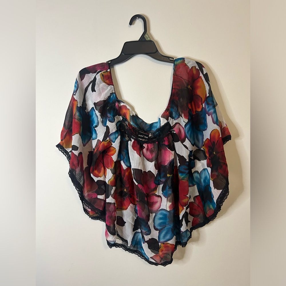 Paper Doll Multicolor Floral Blouse